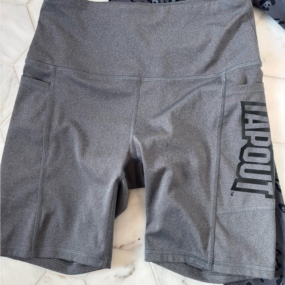 Tapout Gray Shorts and Legend Leopard Print Leggings size Medium - Picture 4 of 7